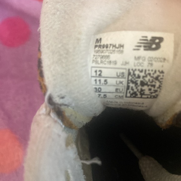 New Balance 99th Leopard Sneakers UK11.5 USA12 EU30 - Picture 5 of 5